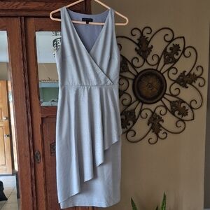 Banana Republic Light Gray Asymmetrical Dress